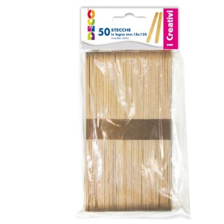 Stecca in legno - 18 x 150 mm - DECO - conf. 50 pezzi